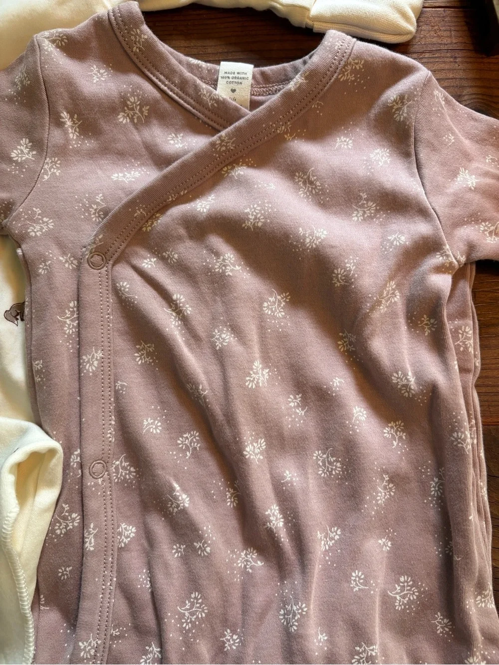 Newborn Colored Organics Indy Kimono Gowns (2)